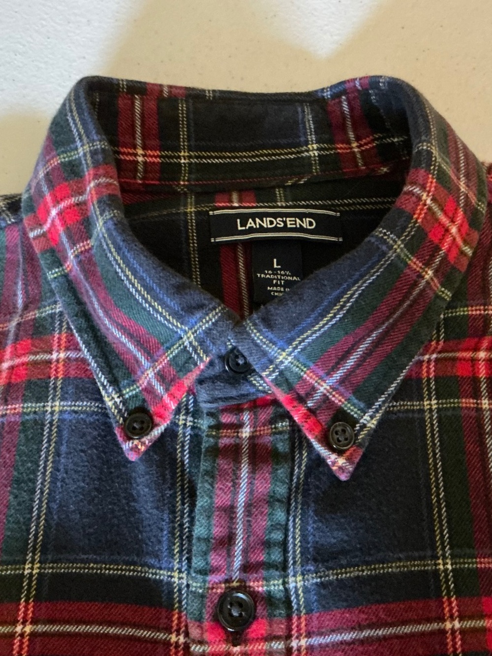 Men’s LANDS END Flannel Shirt